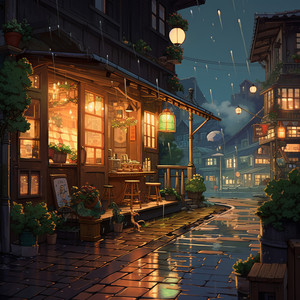 Elegancia Rítmica De Gotas De Lluvia