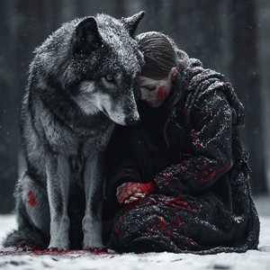 Winter’s Dark Wolf 🌌 by 𝐏𝐞𝐫𝐬𝐨𝐧𝐚 𝐒𝐡𝐚𝐫𝐝𝐬 🌅🌌🧬⛵️