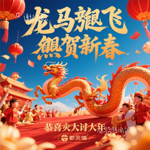 龙马奔腾闹新年