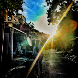 羊卓雍措旁的午后