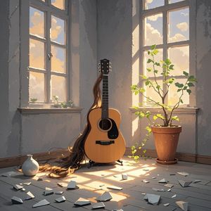 空房间的木吉他_先生