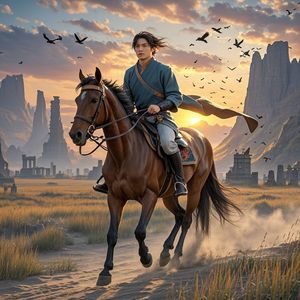 策马向道_一心向阳何惧忧伤