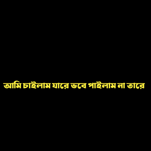 আমি চাইলাম যারে ভবে পাইলাম না তারে