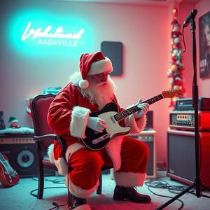 Santa plays a Telecaster