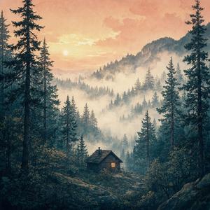 Forest Cabin Dawn
