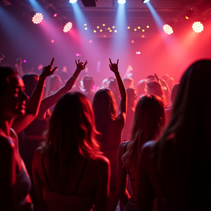 wild night (Got my girls we rolling deep In the club where shadows creep Bouncing beats and flashing lights Ready to party all night.)