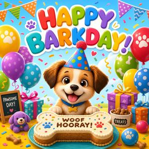 Dog birthday music for animal birthday parties. Happy birthday!