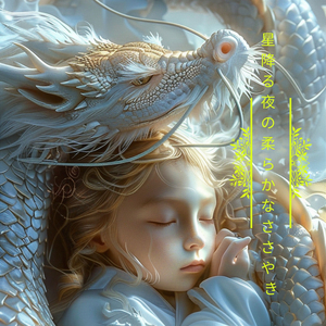 雲の上で、青い波