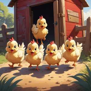 little five chicken run's out