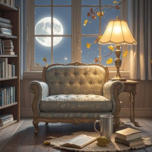 旧沙发上的月光