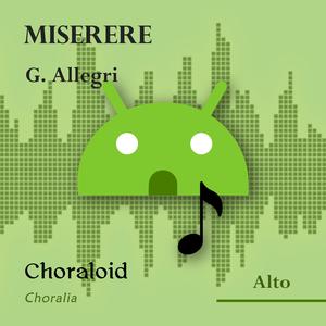 Miserere (Choir II or soloists, alto - Voice with metronome)
