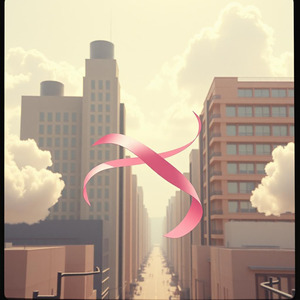 ピンクのリボンに包まれて