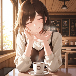 Smooth Lofi Sax at a Cozy Cafe – 528Hz