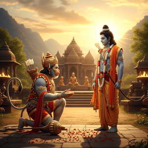 जब श्रीराम से मिले हनुमान (Bhajan of Divine Meeting)