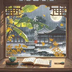 秋窗听雨