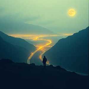 回头看走了很远的路