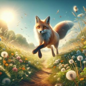 Fox and Dandelion (‎Two-Part Invention No.5 in E-Flat Major, BWV776)