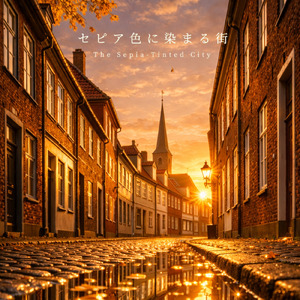 セピア色に染まる街