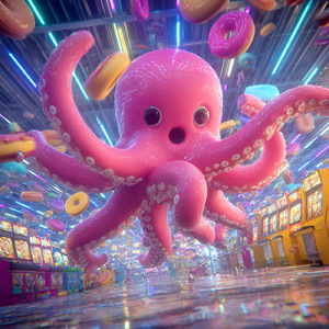 Velcro Octopus Disco Speedway