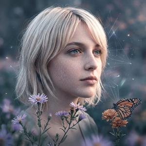 Butterfly-lit Meadow