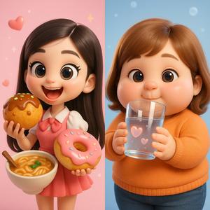 물만 먹어도 찐다구