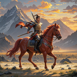 我的战马红闪电