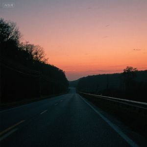 薄雾晨光染青山