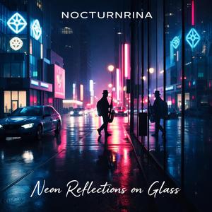 Neon Reflections on Glass