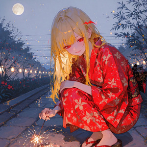夏を照らす花火
