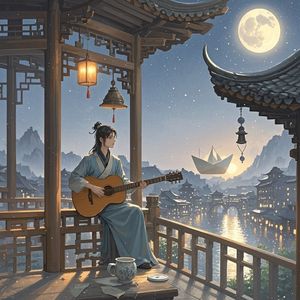 高阁晚风-萌心喵