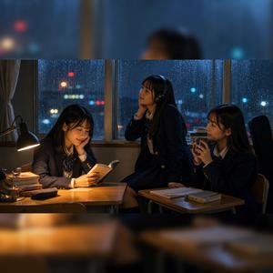 雨の窓辺で