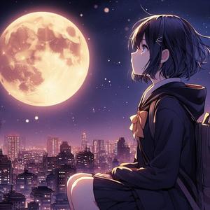 月きが綺麗ですね(The moon is beautiful isn’t it)