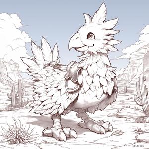 A Chocobo in the Desert