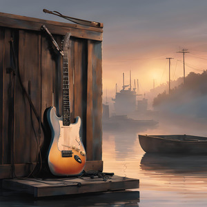 港(play on guitar)
