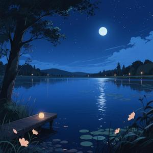 湖畔的夜曲 (白噪音+雨声+平静心情+舒缓音乐)