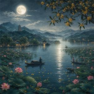 菱歌泛夜