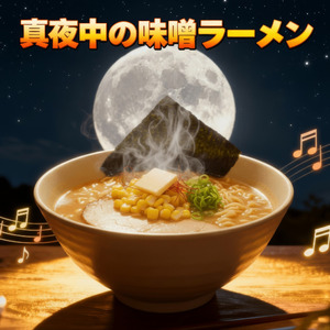 真夜中の味噌ラーメン