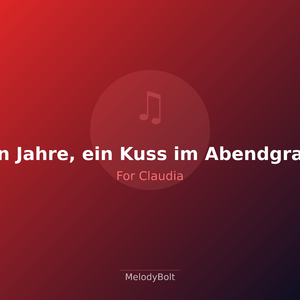 Zehn Jahre, ein Kuss im Abendgrauen (Version 1)