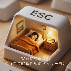 聴けば自然と眠くなる睡眠導入BGM ヒーリングピアノ (睡眠と集中のためのバイノーラルビート)