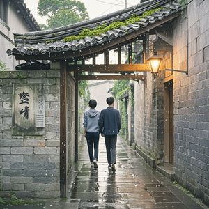 屋檐下的雨花