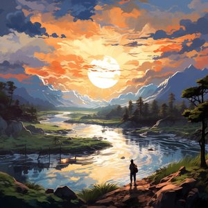 Walking on Air on His Light