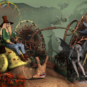 Elfen tanzen einen Sommer lang