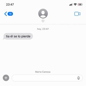 Él se lo pierde??
