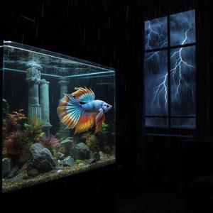 Foudre captive et nage silencieuse