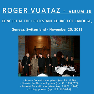 Sonata for Flute and Piano, Op. 99: Lent - Vite - Lent - Vite - Lent