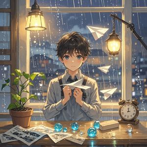 雨夜的纸飞机-成风