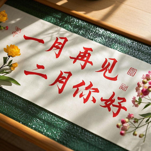 一月再见二月你好