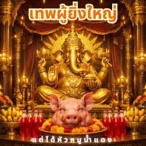 เทพผู้ยิ่งใหญ่ แต่ได้หัวหมูน้ำแดง