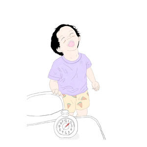 目覚まし時計と笑顔