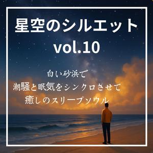 夜の浜辺に眠る星座